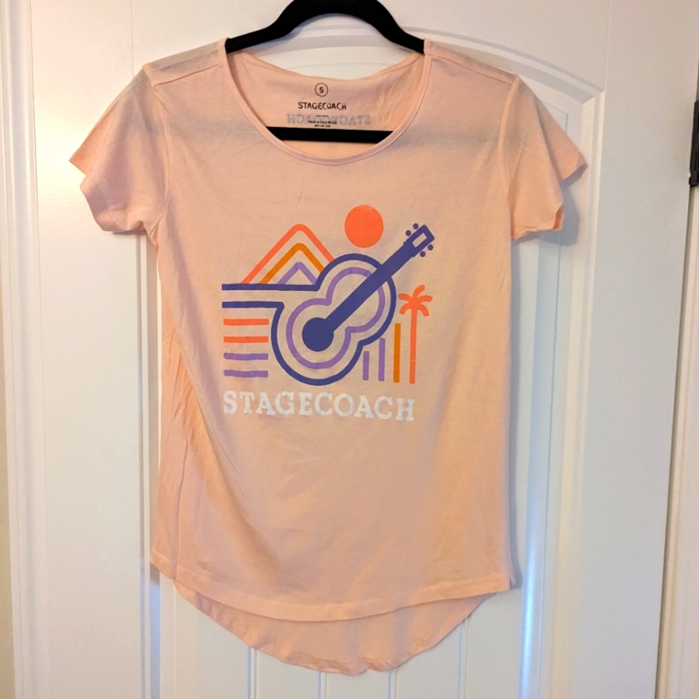 COPY - Pink Stagecoach graphic festival small shirt